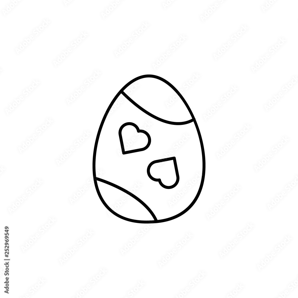 Easter, egg, decoration icon. Element of easter day icon. Thin line icon for website design and development, app development. Premium icon Easter, egg, decoration icon. Element of easter day icon. Thin line icon for website design and development, app development. Premium icon