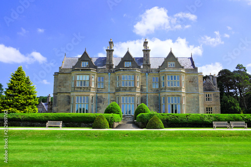 Muckross House, a 19th-century mansion with garden in Killarney National Park, Ring of Kerry, Ireland photo