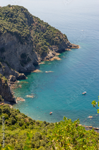 Italy, Cinque Terre, Corniglia, an island in the middle of a body of water © SkandaRamana