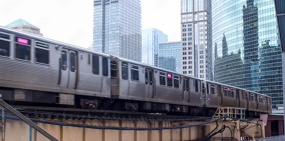 subway commuter train in the city subway commuter train in the city