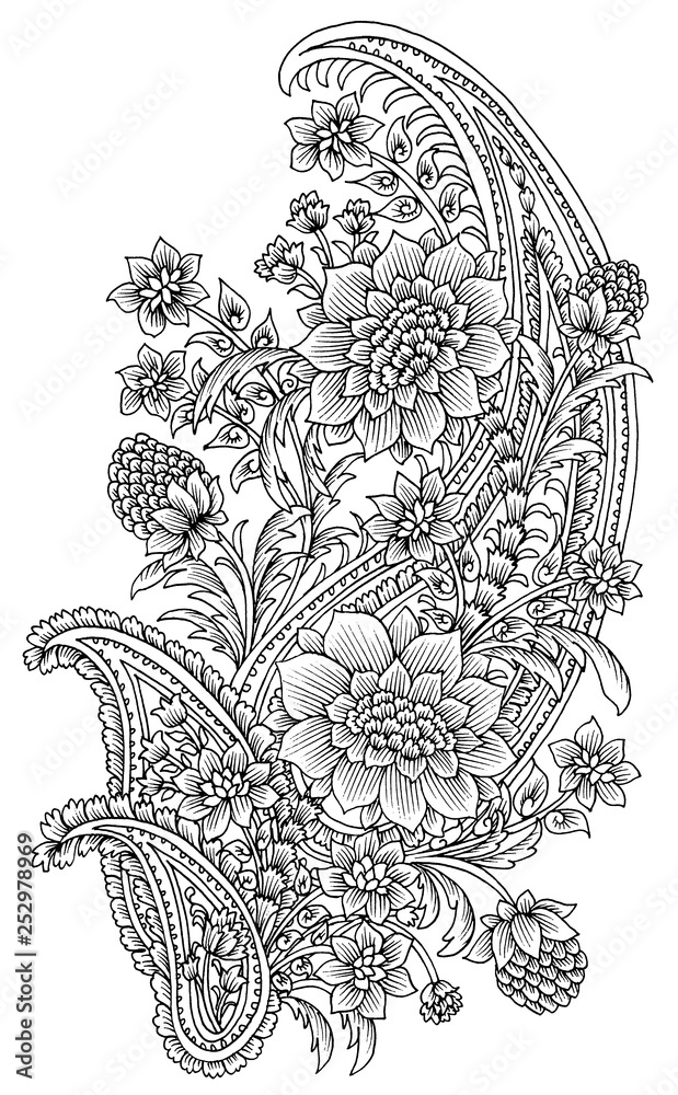 custom made wallpaper toronto digitalPaisley Style: Set 