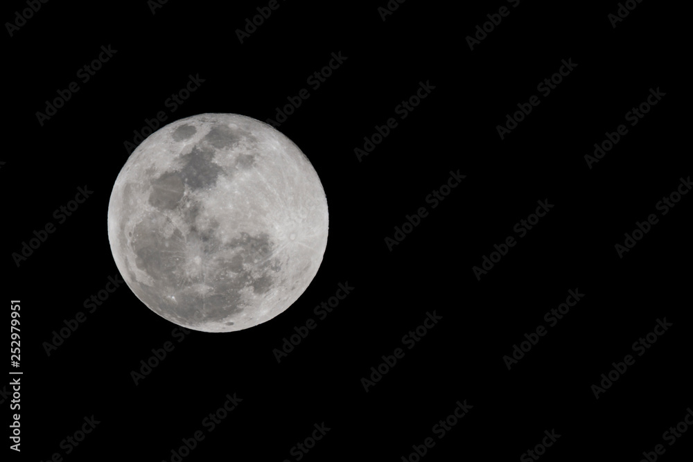 Moon at it largest also called supermoon, aprox ten procent larger than usual Moon at it largest also called supermoon, aprox ten procent larger than usual