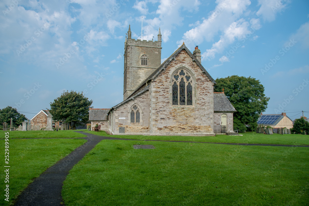 St Issey C of E Church in north Cornwall, UK
