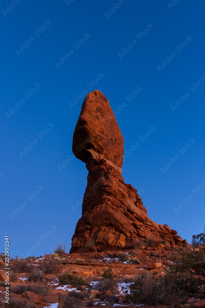 Balanced rock formation, Arches National Park