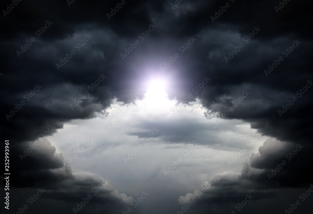 Cloudscape with a Light Cloudscape with a Light