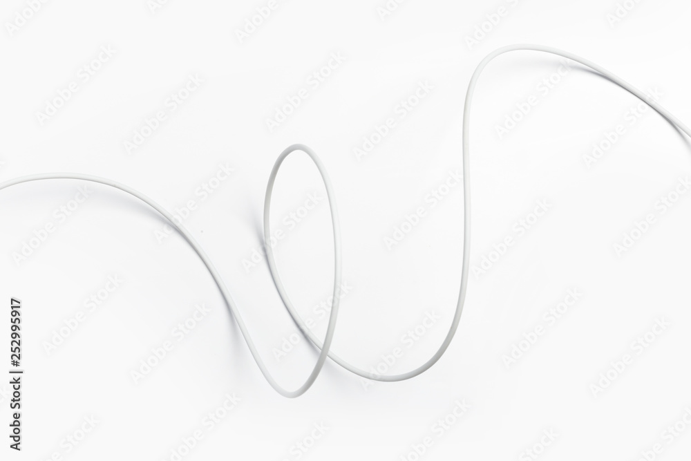 wire isolated on a white background abstraction. wire isolated on a white background abstraction.