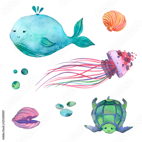 set of sea icons