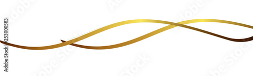 Gold Band Banner Welle Wellen Hintergrund