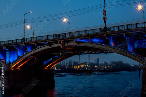 Fototapeta Naklejka Na Ścianę i Meble -  Communal bridge, Krasnoyarsk