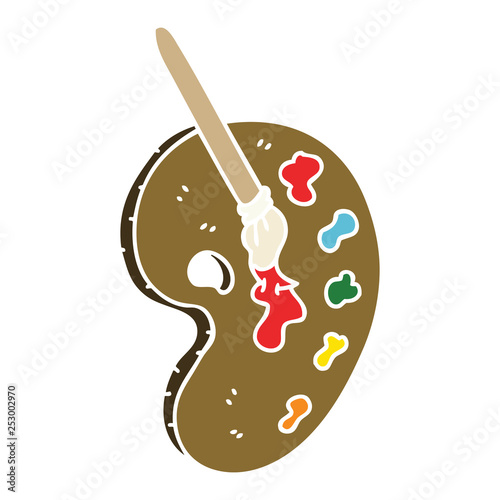 quirky hand drawn cartoon art pallette