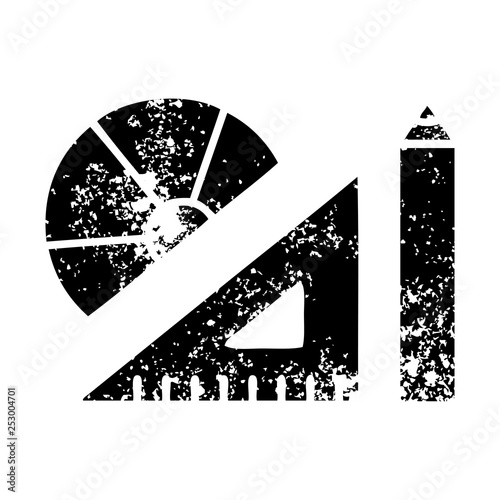 distressed symbol maths kit