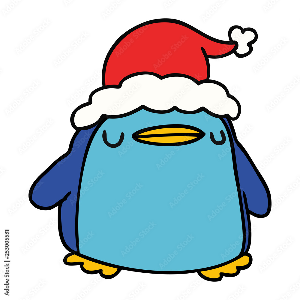 christmas cartoon of kawaii penguin christmas cartoon of kawaii penguin