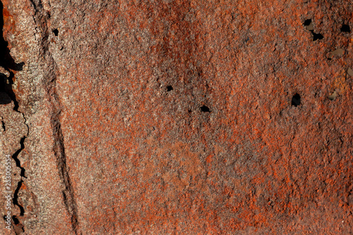 Rusty iron sheet background