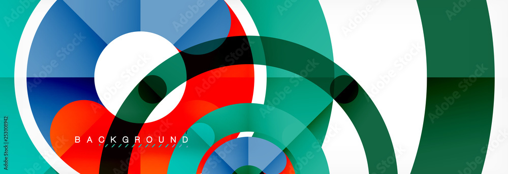 Linear design circle background Linear design circle background