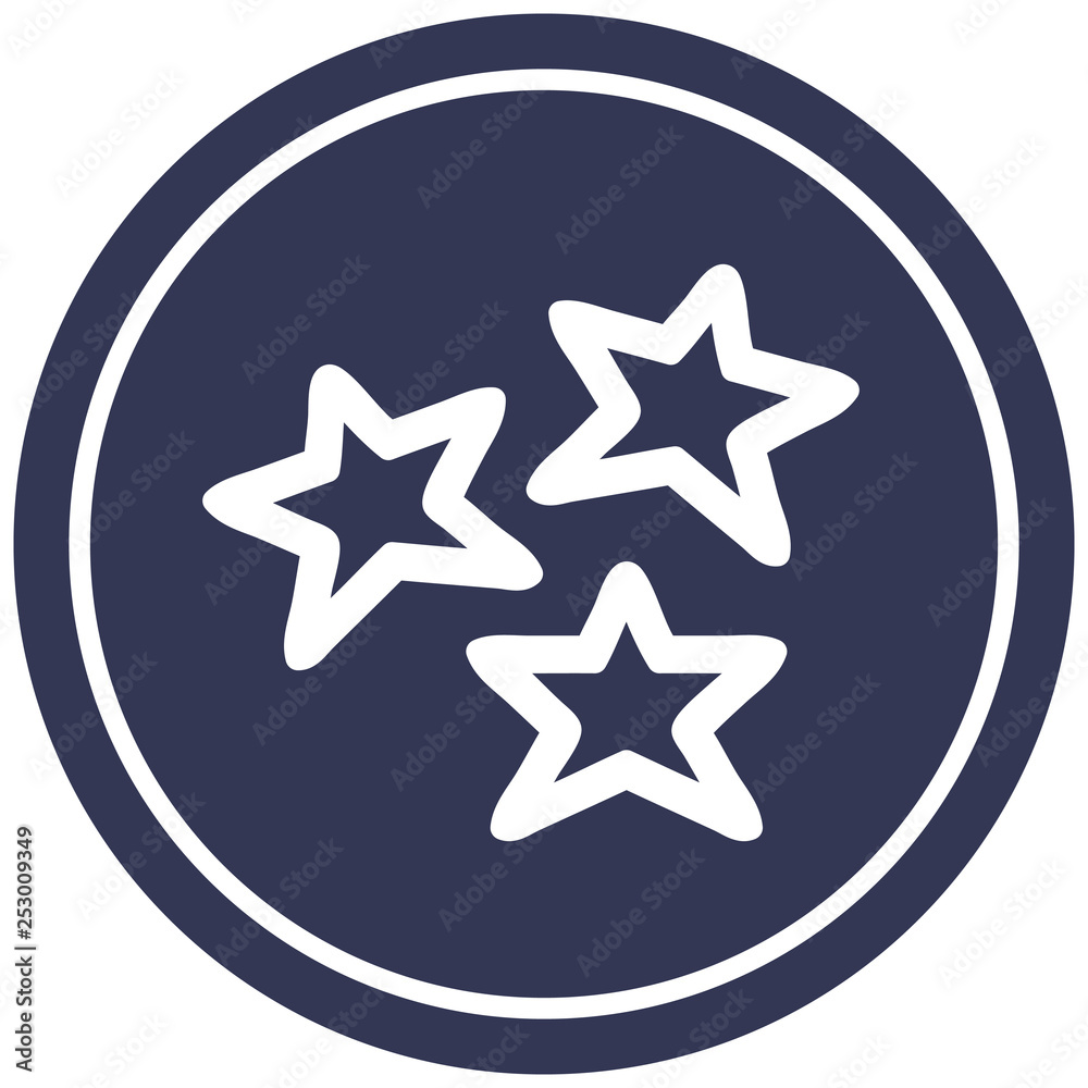 star shapes circular icon star shapes circular icon