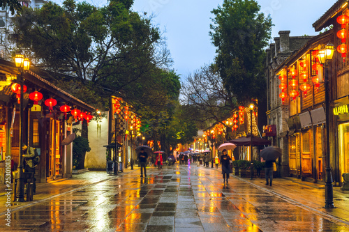 Sanfang Qixiang ancient town in fuzhou, china photo