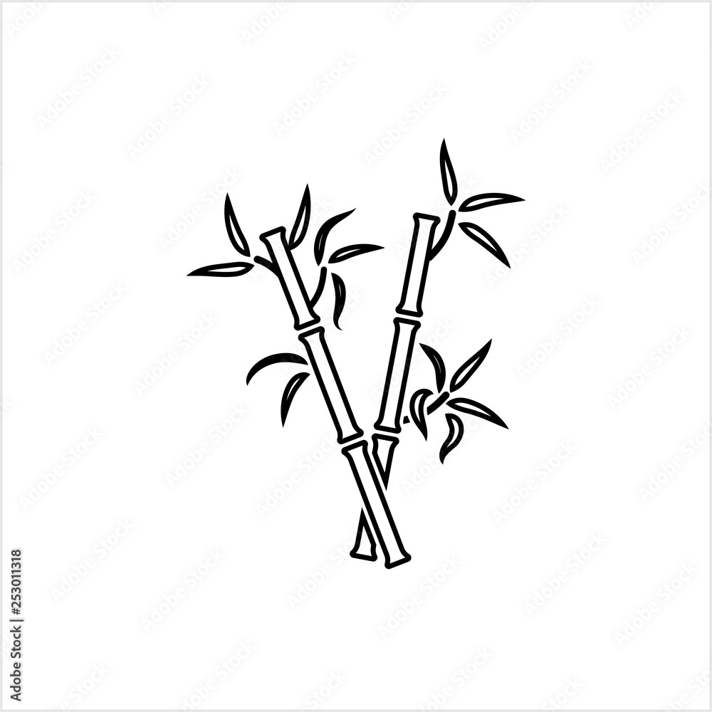 Obraz premium Bamboo Tree Icon