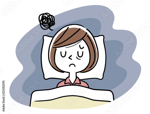 睡眠：若い女性