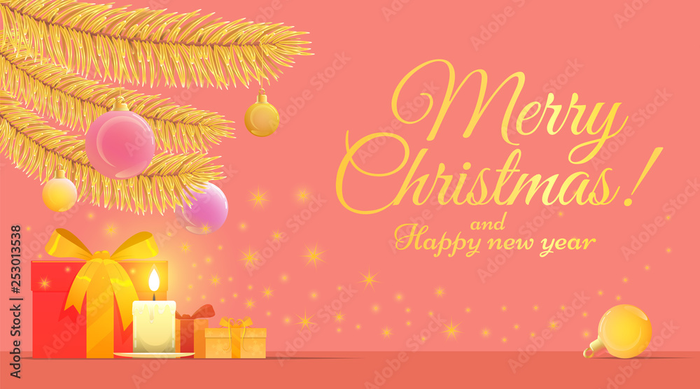 Naklejka premium Cute vector illustration for Christmas and new year.