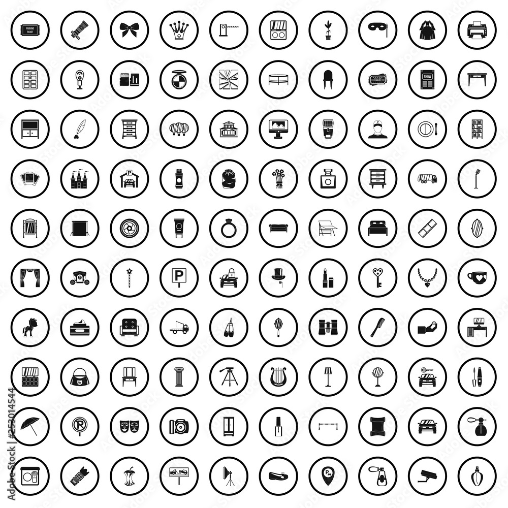 100 mirror icons set in simple style for any design vector illustration 100 mirror icons set in simple style for any design vector illustration