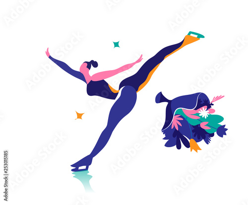 Figure skating dancer