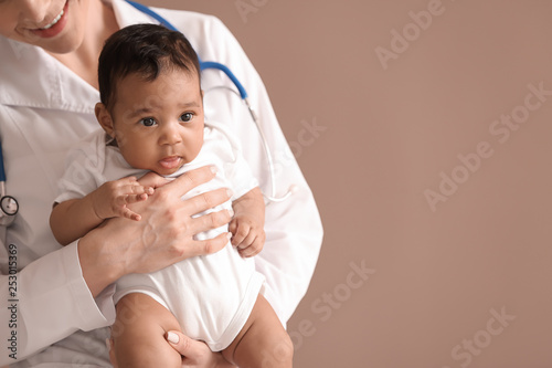Pediatrician with African-A...
