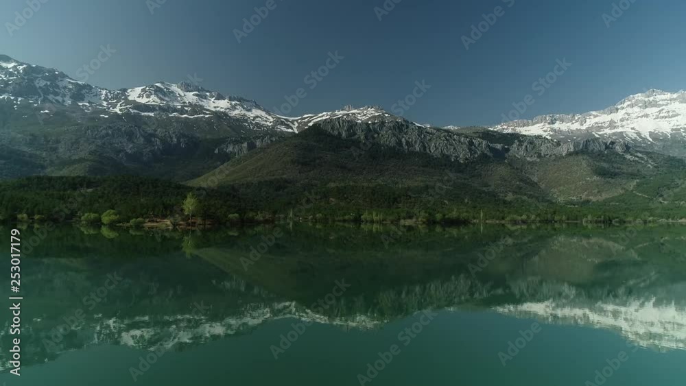 lake scenery drone shoot and spring months lake scenery drone shoot and spring months