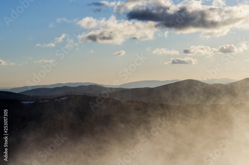 zimowa panorama Bieszczady