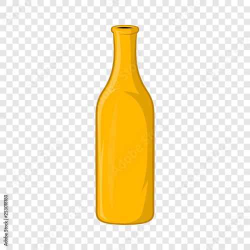 Bottle of beer icon in cartoon style on a background for any web design 