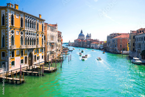 Venice  Italy. View of the Grand Canal in Venice