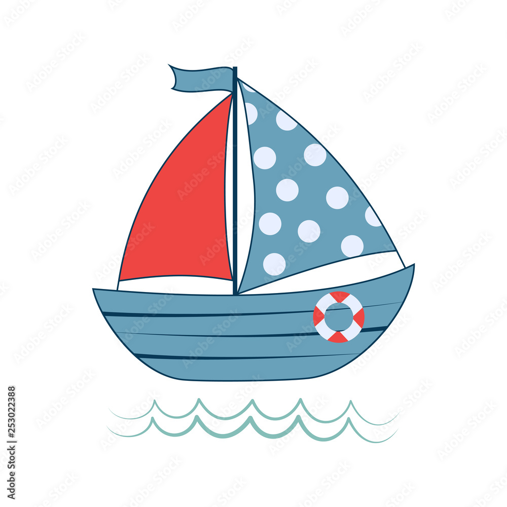 Fotografie baby boat print