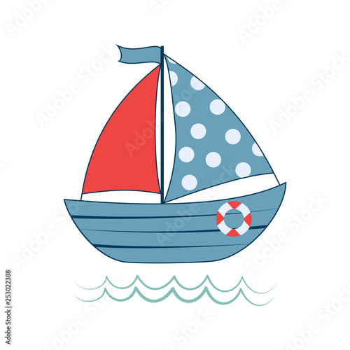 baby boat print