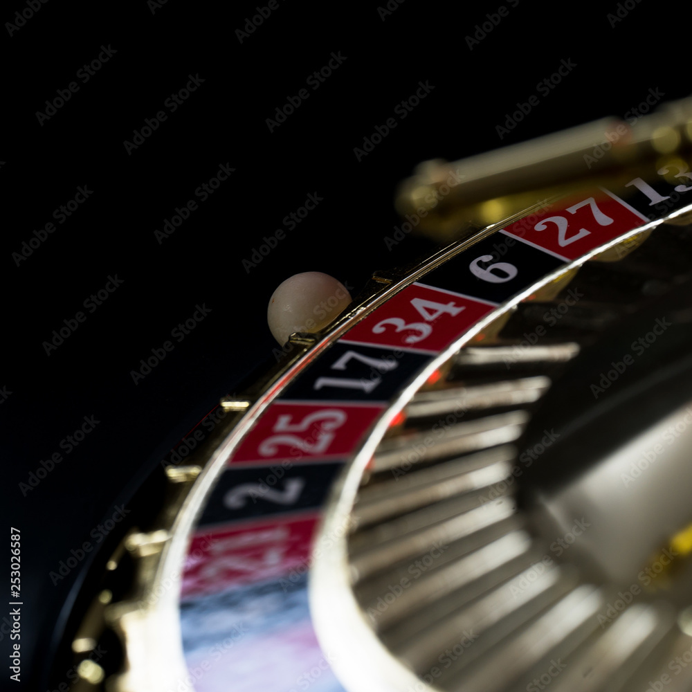 High contrast image of casino roulette High contrast image of casino roulette