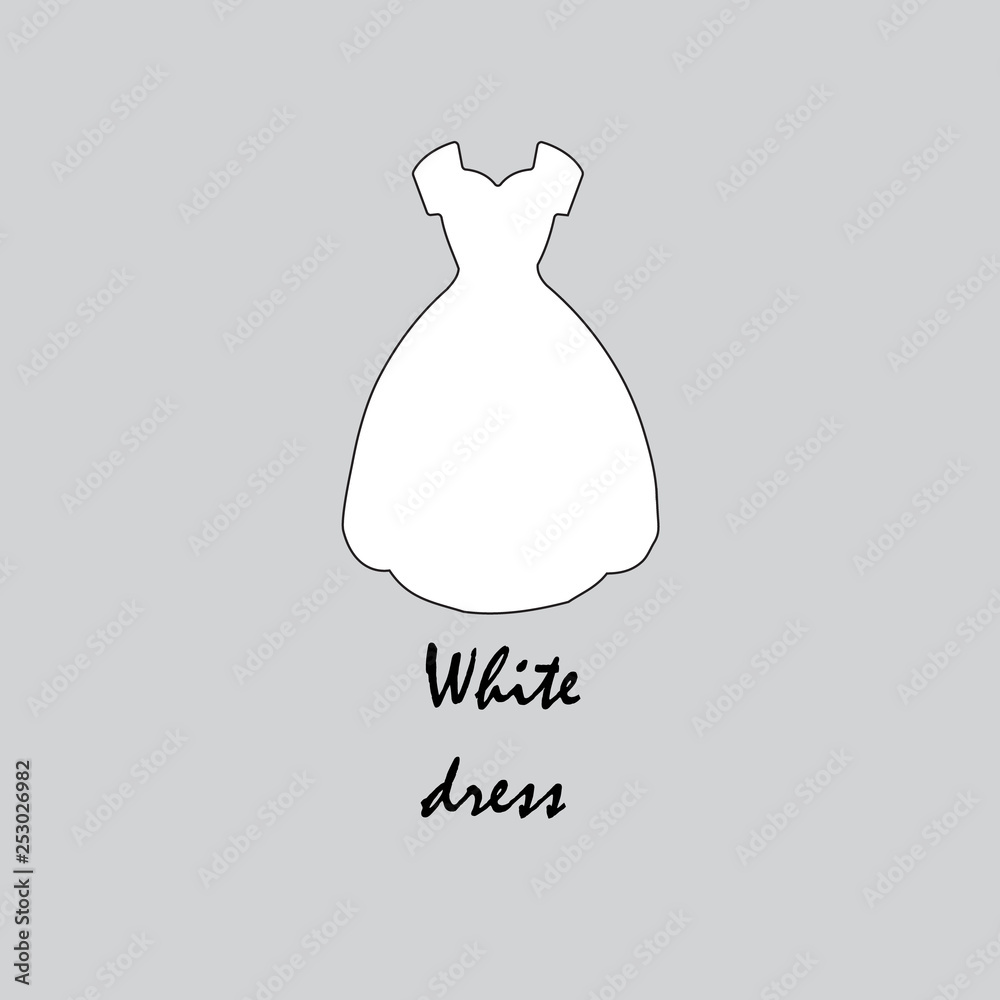 Woman dress sign illustration clothes icon dry cleaning or washing powder symbol Woman dress sign illustration clothes icon dry cleaning or washing powder symbol