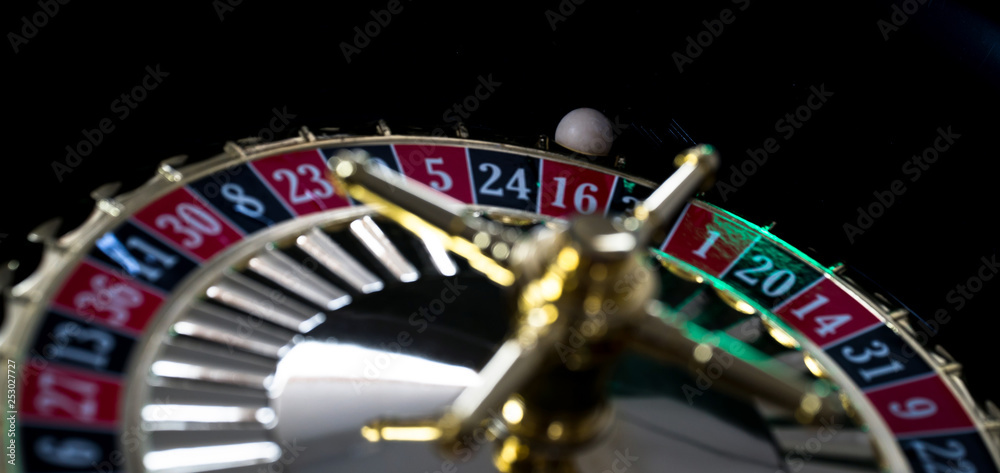 High contrast image of casino roulette High contrast image of casino roulette