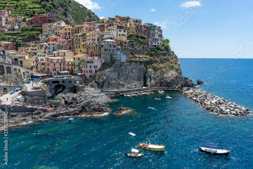 The cityscape of Manarola  Cinque Terre  Italy