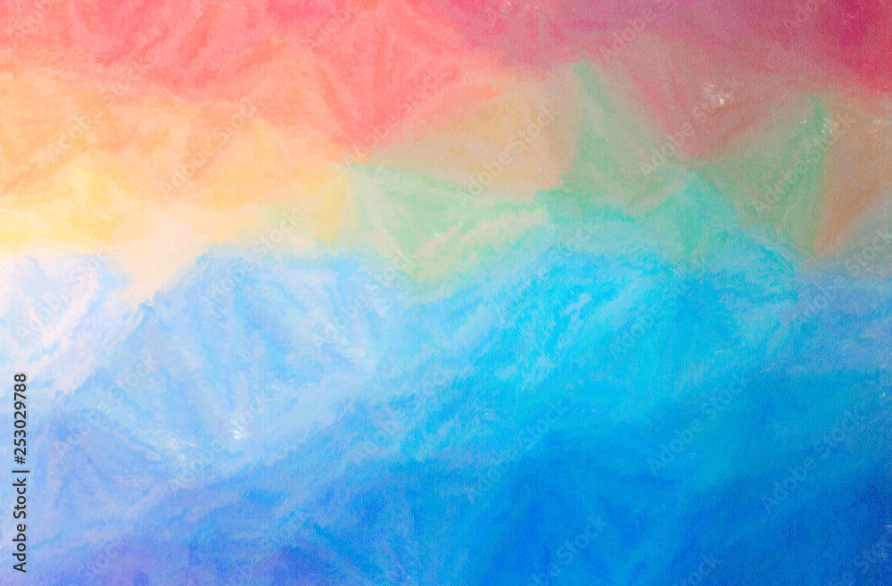 Abstract illustration of blue and brown Wax Crayon background