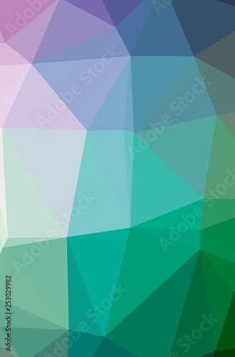 Illustration of abstract low poly blue vertical background.