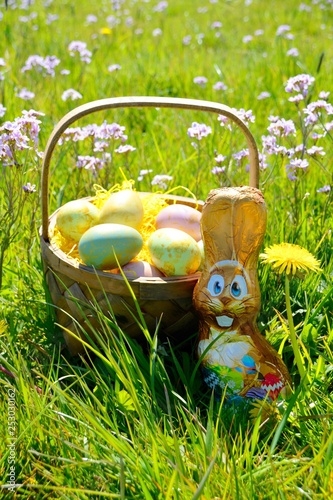 Ostern - Osterkorb mit Eier...
