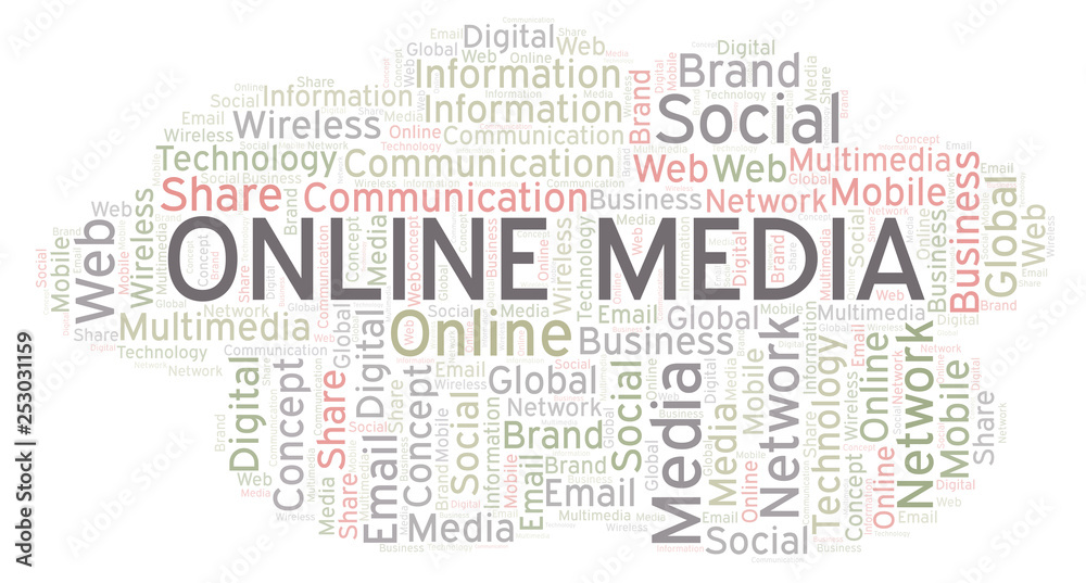 Online Media word cloud. Online Media word cloud.