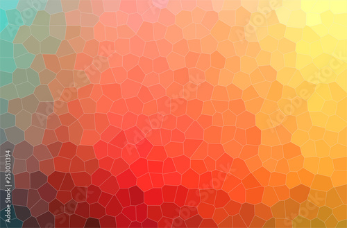 Abstract illustration of orange, yellow Little Hexagon background