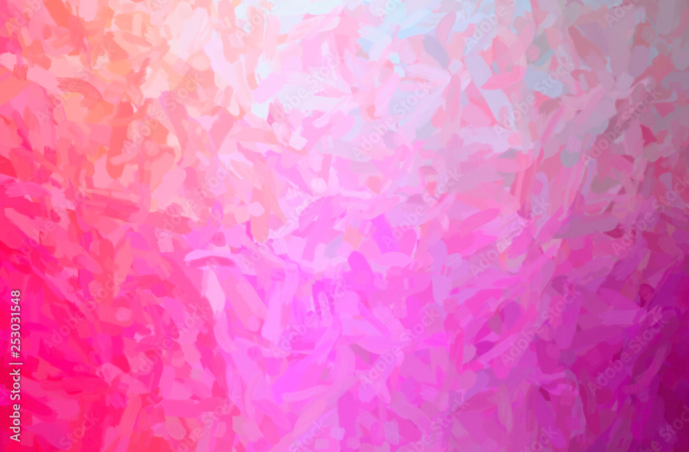 Abstract illustration of pink Impressionist Impasto background