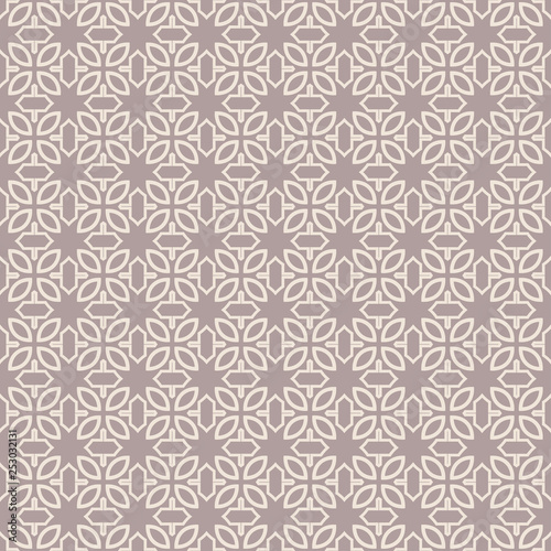 bstract Vector Paper With Seamless Patterns Of Lines, Geometric Shapes. Light brown color