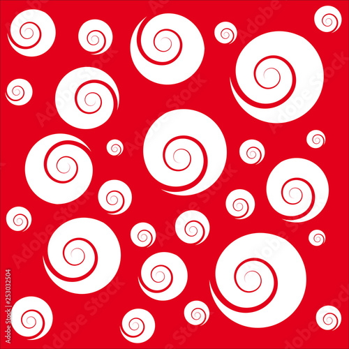 Abstract background with curly in rotation. Vector illustration