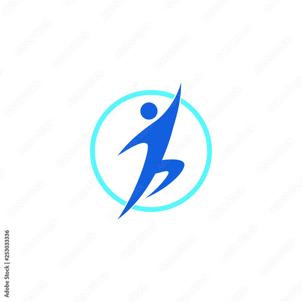 People Sport Gym Icon Template Logo People Sport Gym Icon Template Logo