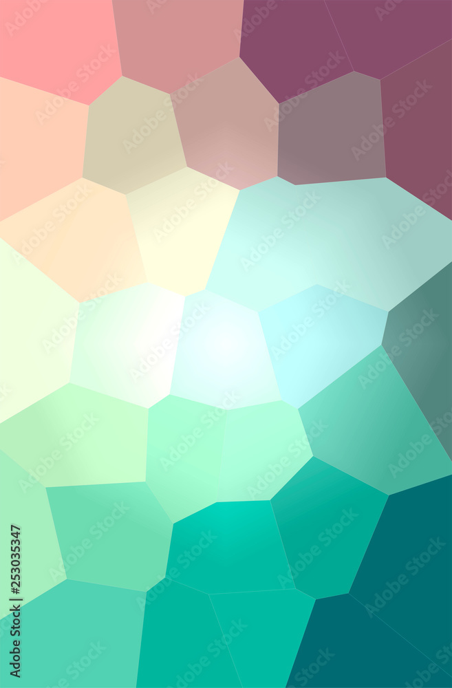 Abstract illustration of green, yellow Giant Hexagon background Abstract illustration of green, yellow Giant Hexagon background