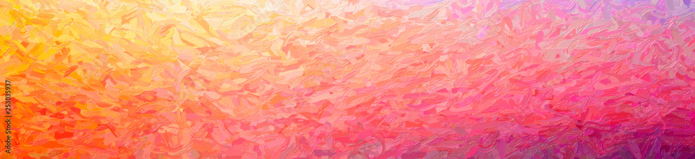 Fototapeta premium Abstract illustration of orange Large Color Variation Impasto background