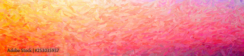 Abstract illustration of orange Large Color Variation Impasto background