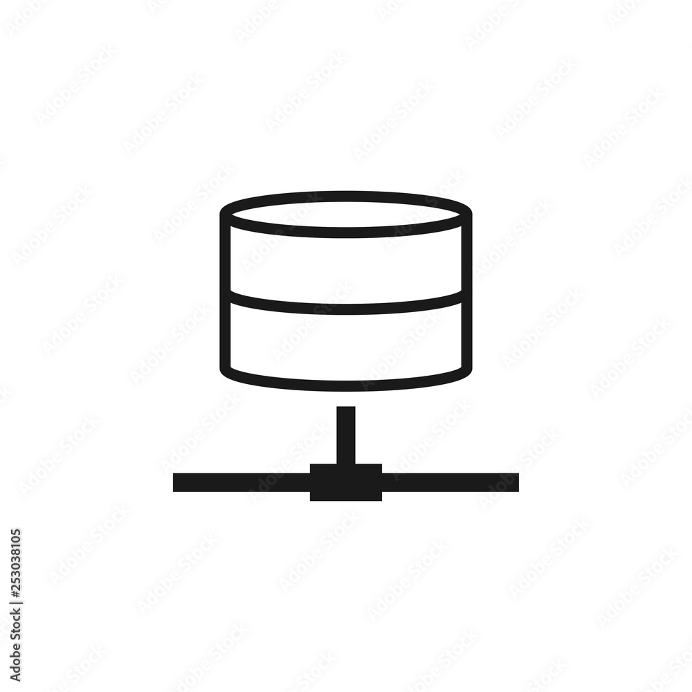 Computer network icon design template vector isolated Computer network icon design template vector isolated