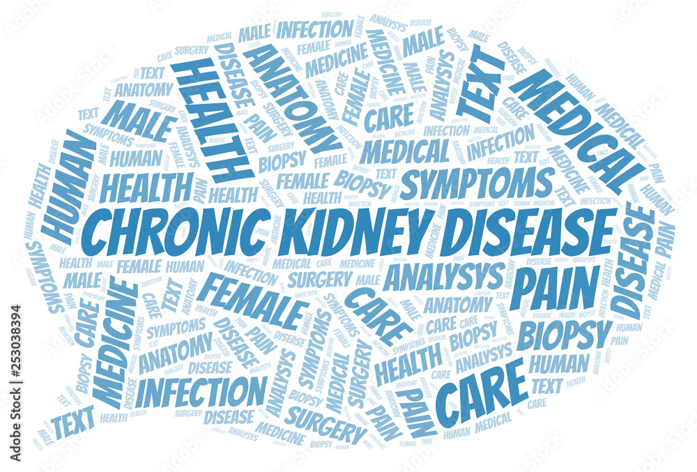 Obraz premium Chronic Kidney Disease word cloud.